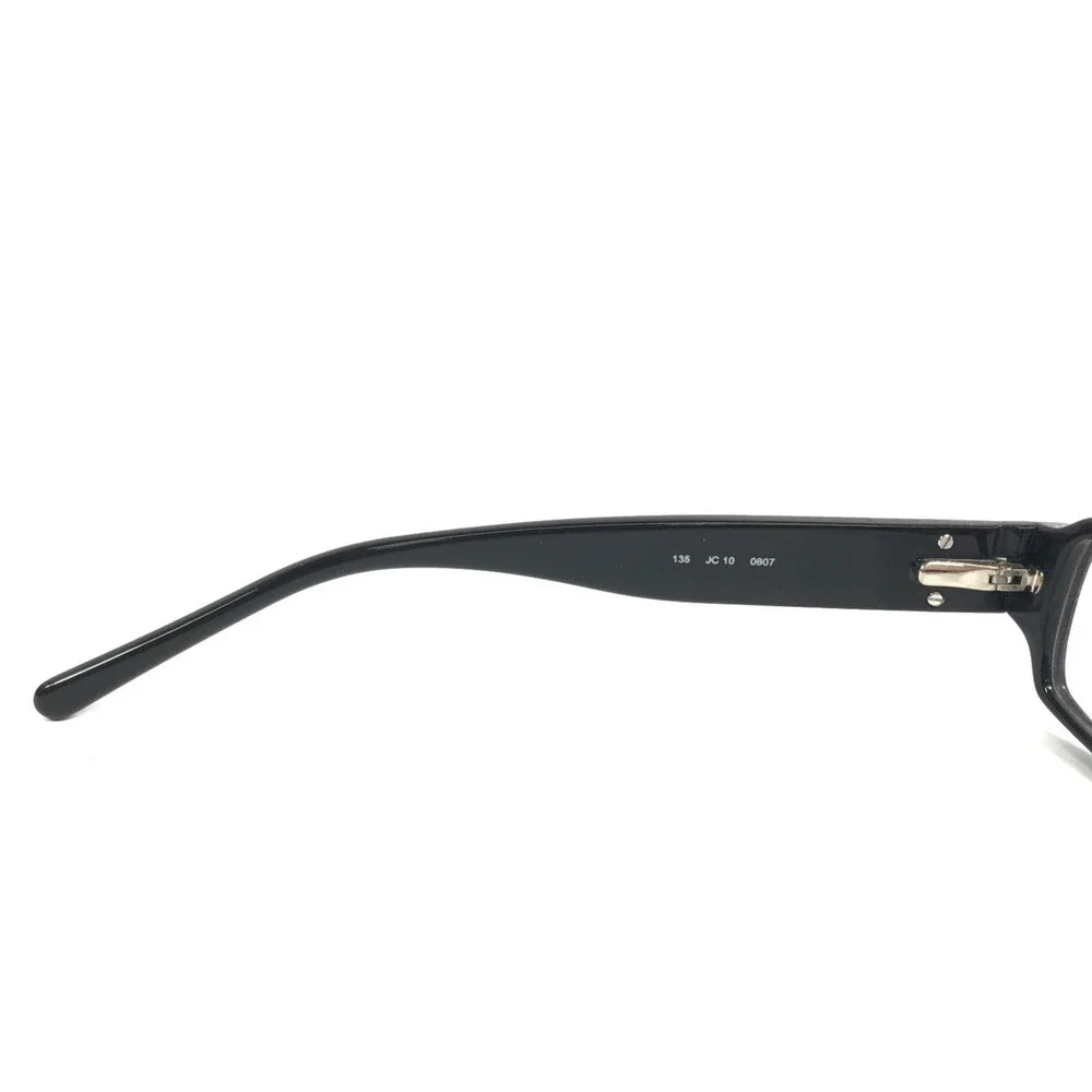 Jimmy Choo Eyeglasses Frames JC10 0807 Black Silver Snakeskin Full Rim 54-15-135